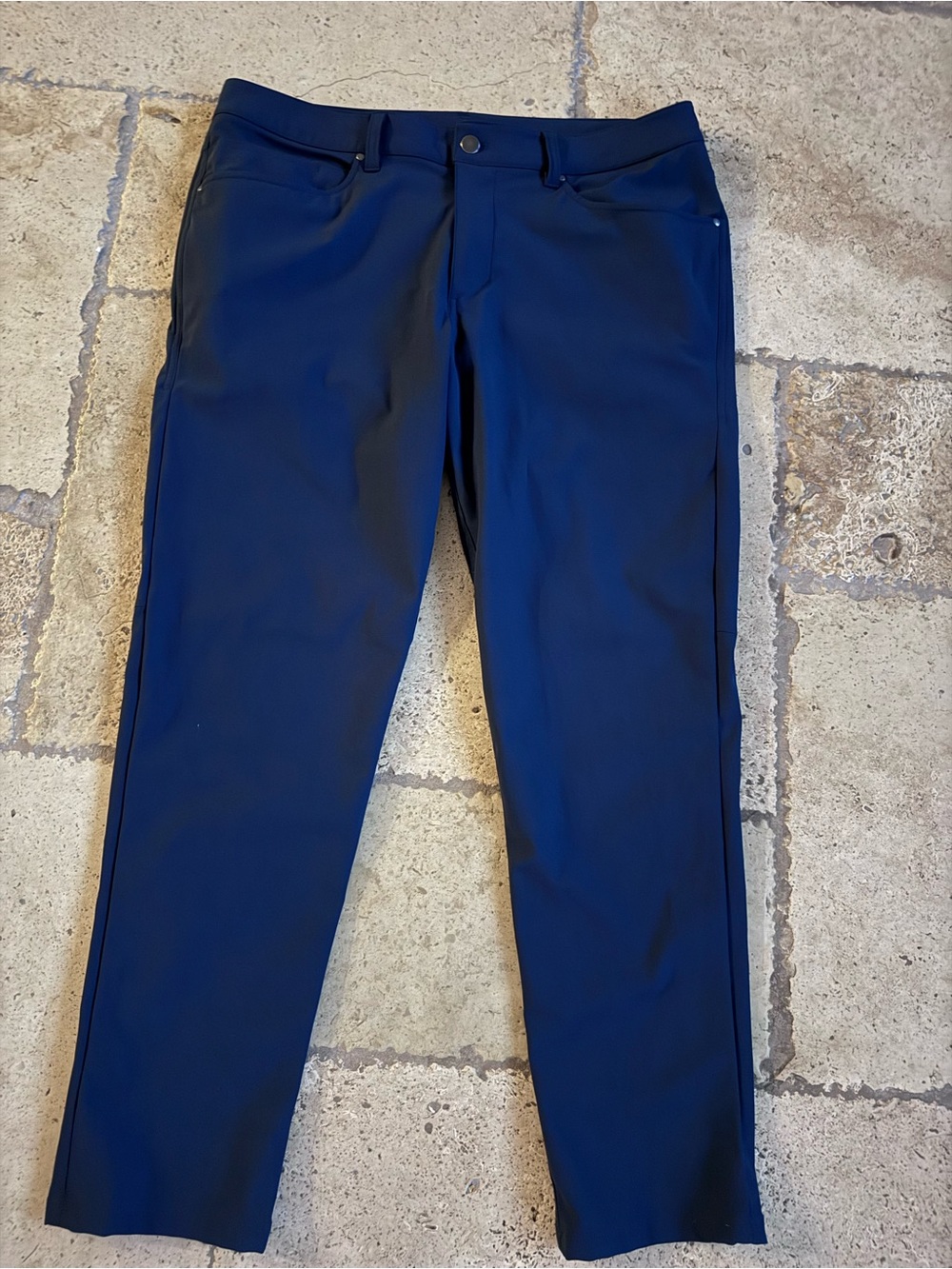 Lululemon ABC Classic Fit 5 Pocket Pant Warpstreme Navy Blue Men’s 34
